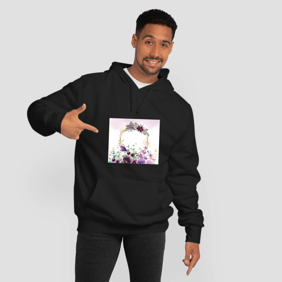 Watercolor Purple Floral Tumbler