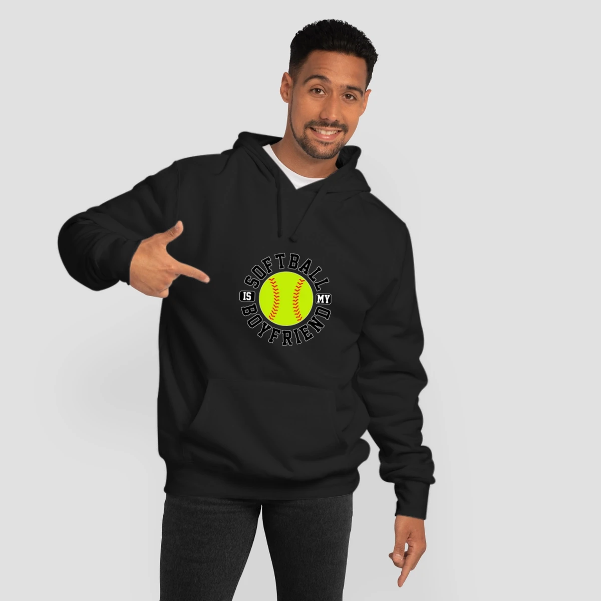 Softball Is My Boyfriend Funny Cool Sports Shirts