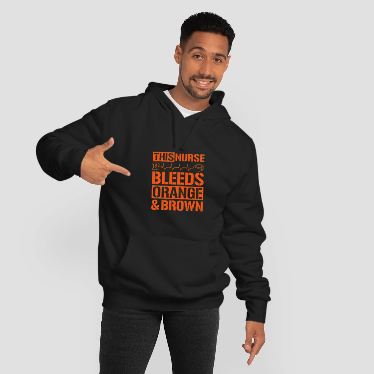 This Nurse Bleeds Orange And Brown Football Cleveland Browns Team Colors