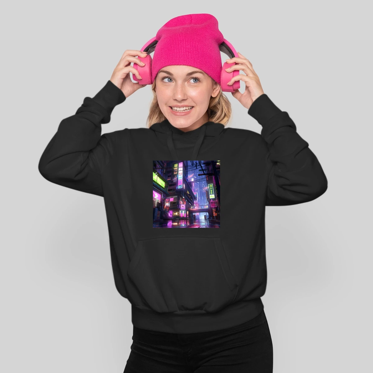 Anime Influenced Digital Art Of Tokyo Street Scene