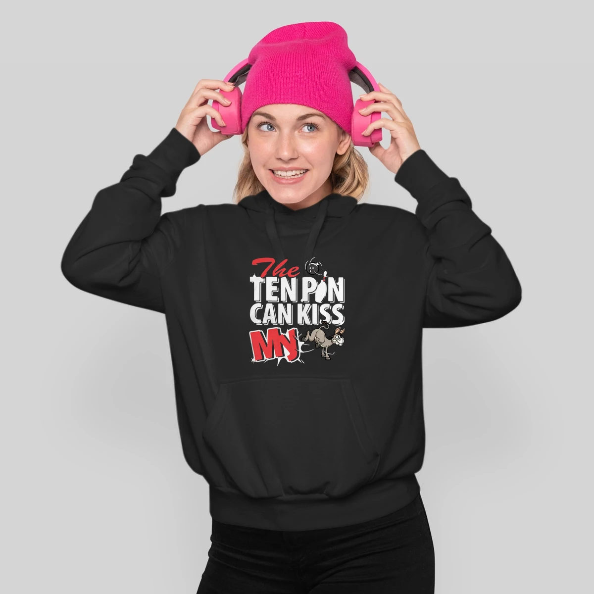 Bowling And Donkey The Ten Pin Can Kiss My