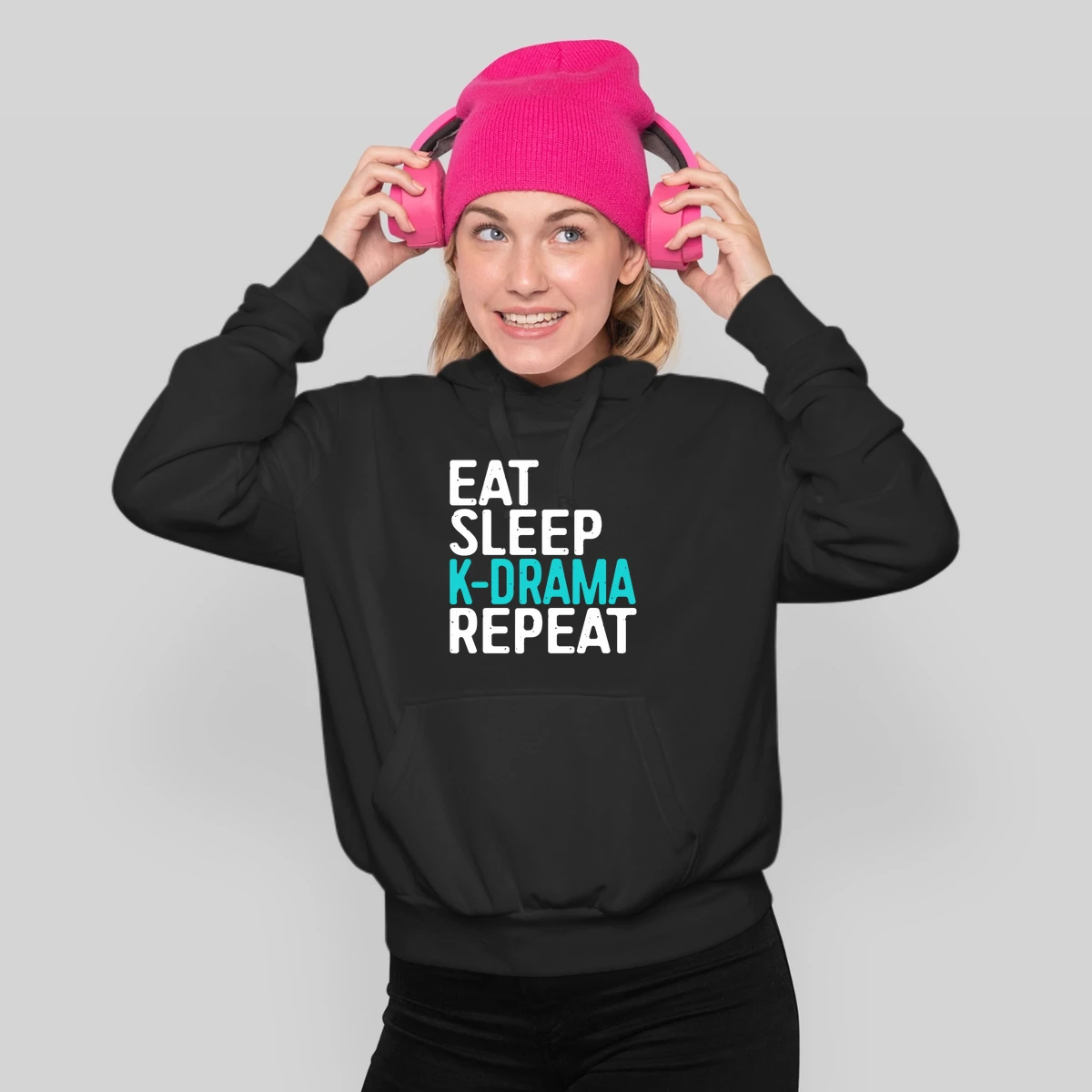 Eat Sleep K Drama Repeat Funny Korean Drama Fan Gift