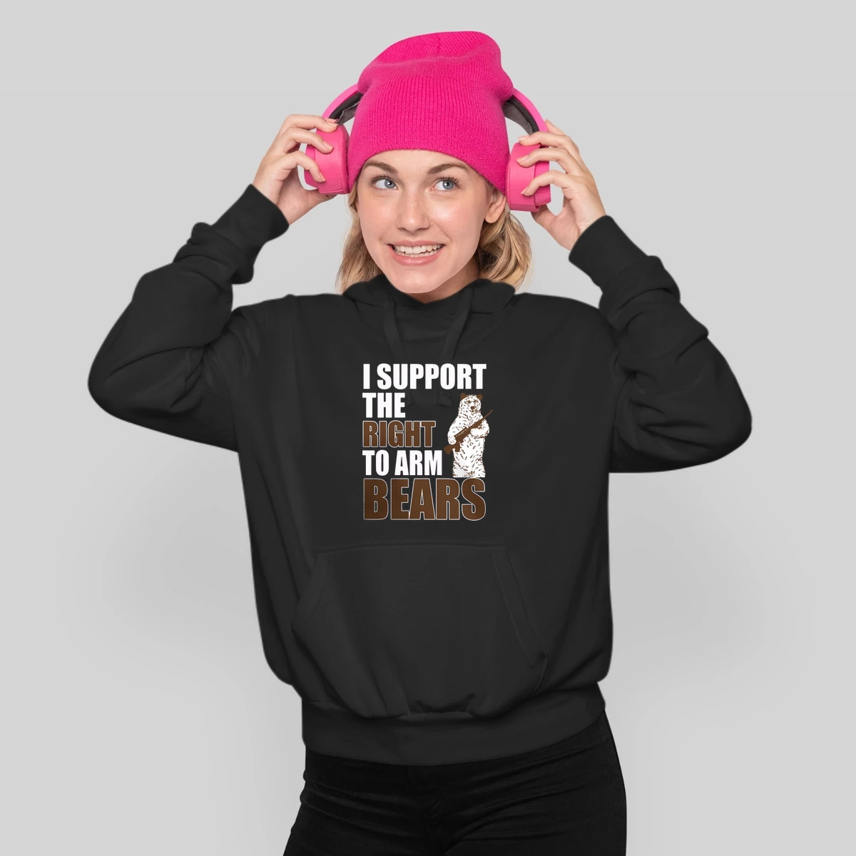 I Support The Right To Bear Arms Funny Gun Love Pun Punny