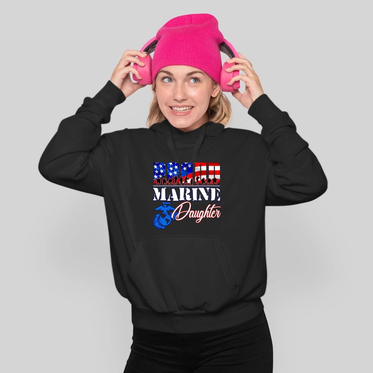 Proud Marine Daughter Patriotic Usa Military 2020