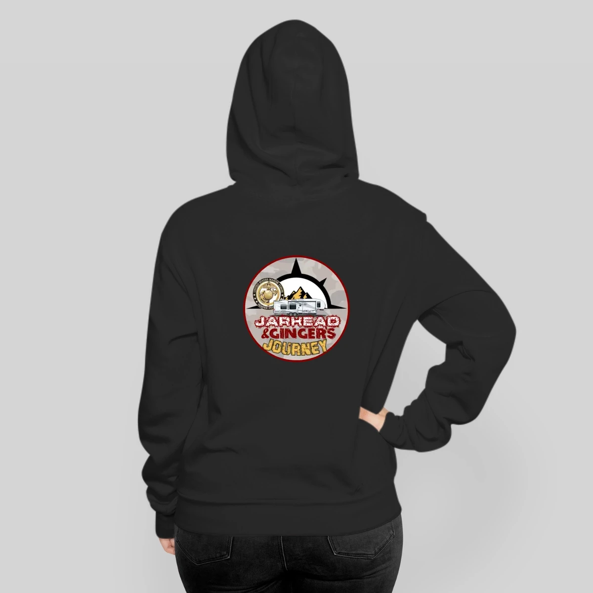 Jarhead And Gingers Round Logo Front And Back