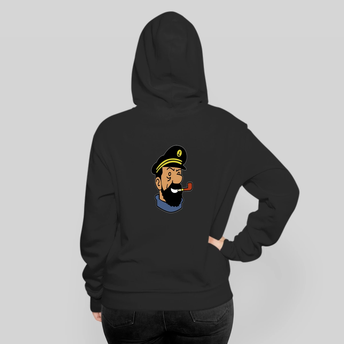 Captain Haddock Tintin Cartoon Comic Mens Premium