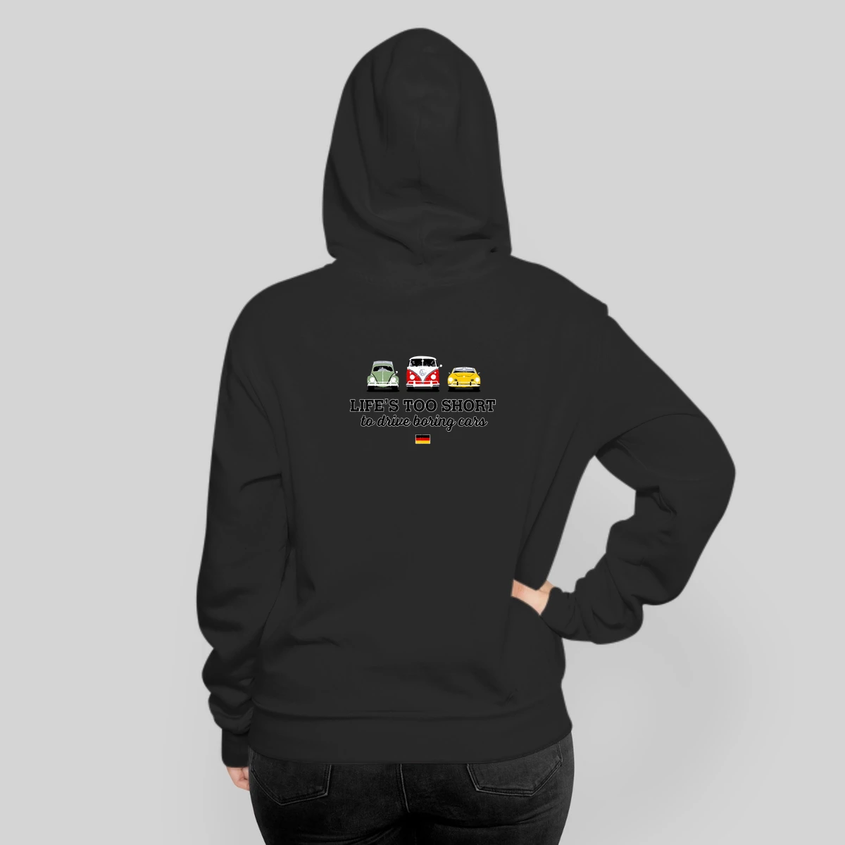 Lifes Too Short To Drive Boring Cars Germany Flag