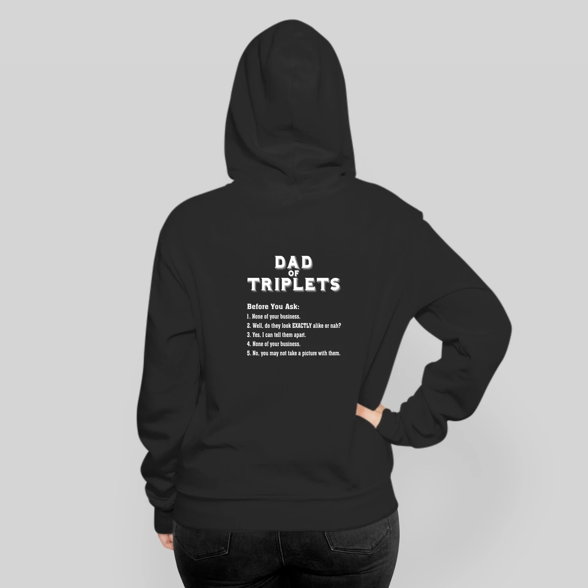 Mens Funny Triplet Dad For Fathers Day Common Questions