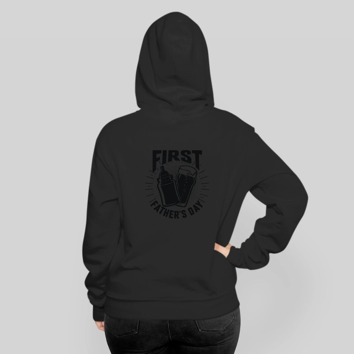 Mens Mens First Fathers Day Beer Baby Bottle Dad