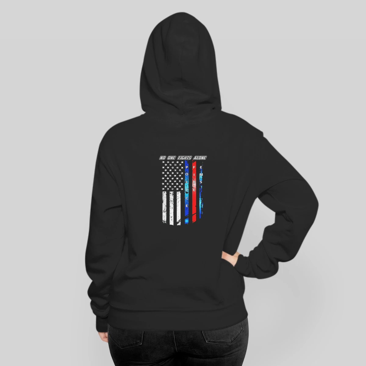 No One Fights Alone Police Firefighter Ems