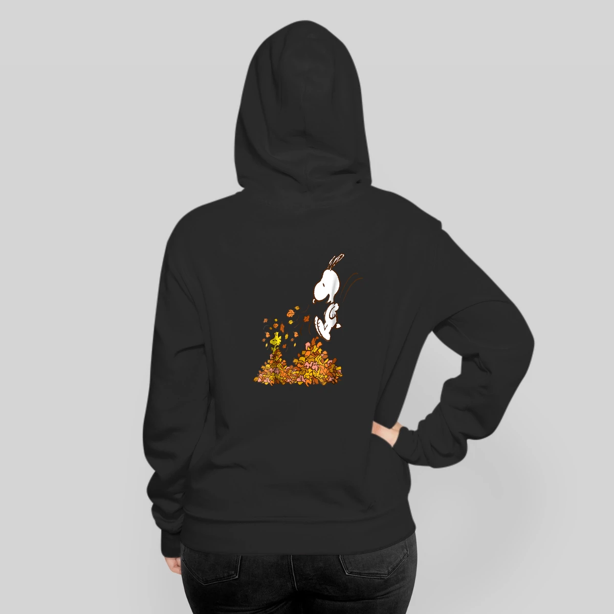 Peanuts Snoopy Jumping Into Leaf Autumn