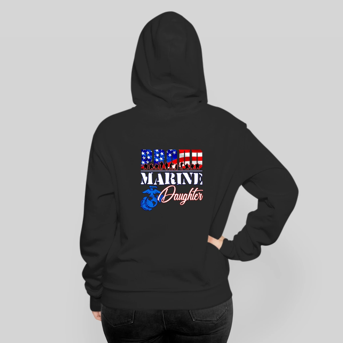 Proud Marine Daughter Patriotic Usa Military 2020