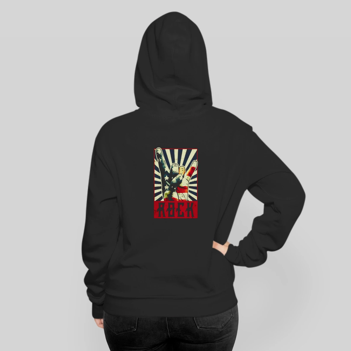 Vintage Rock Concert Band Poster 70s 80s Retro Horns