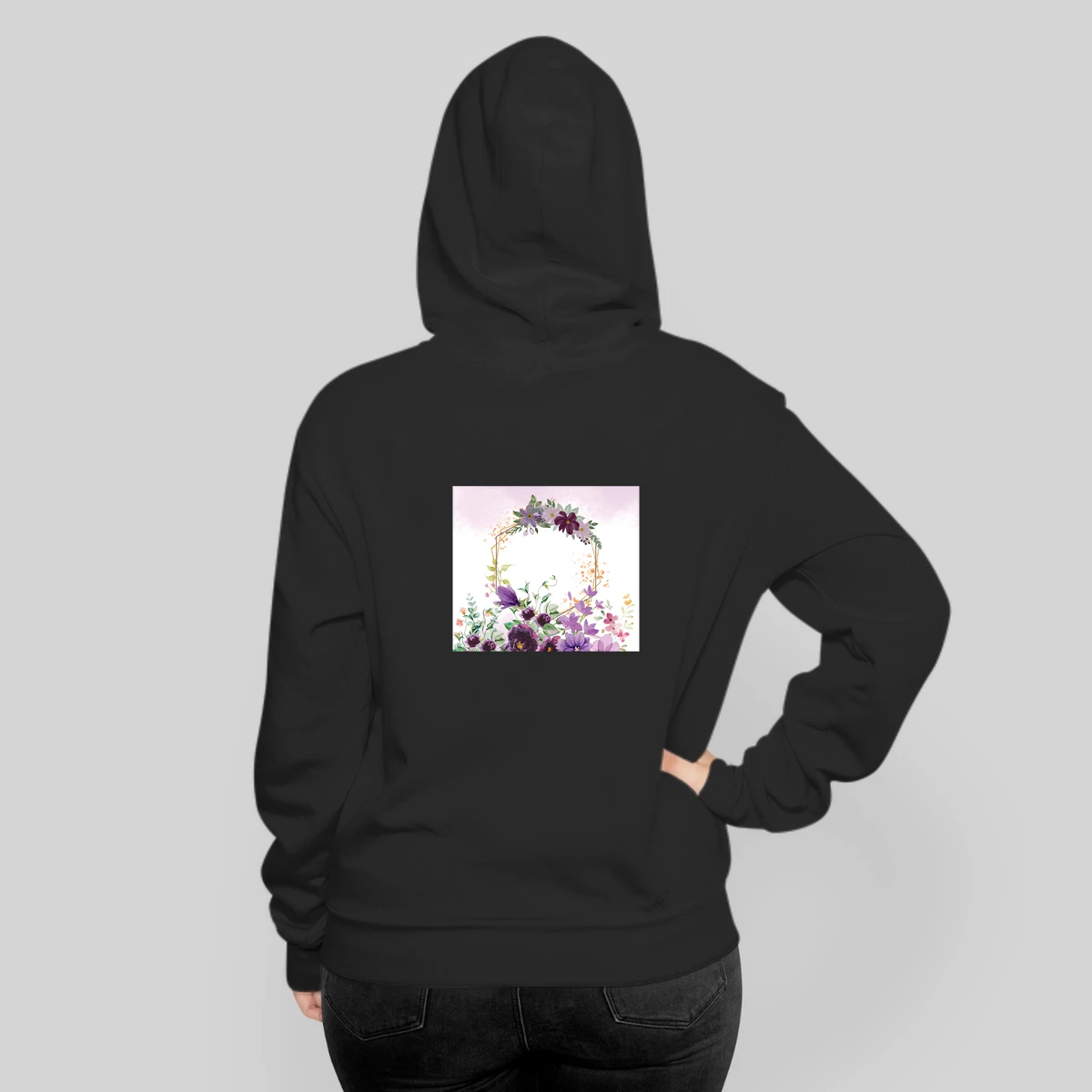 Watercolor Purple Floral Tumbler