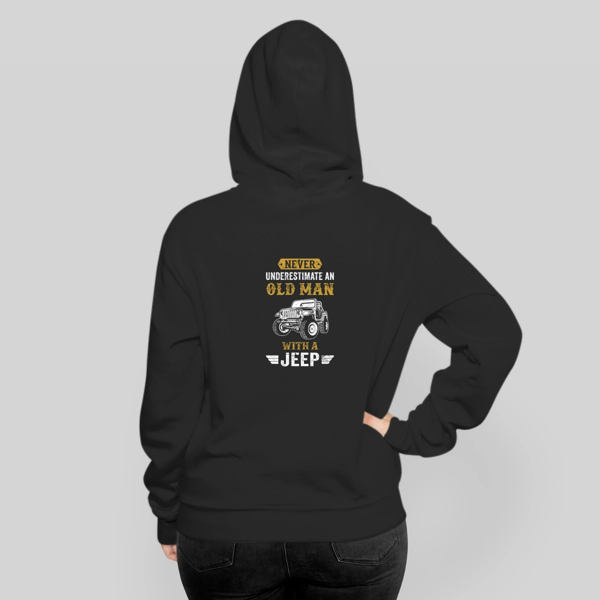 Old Man Dad Grandpa Present Jeep 4x4 Offroad Gift