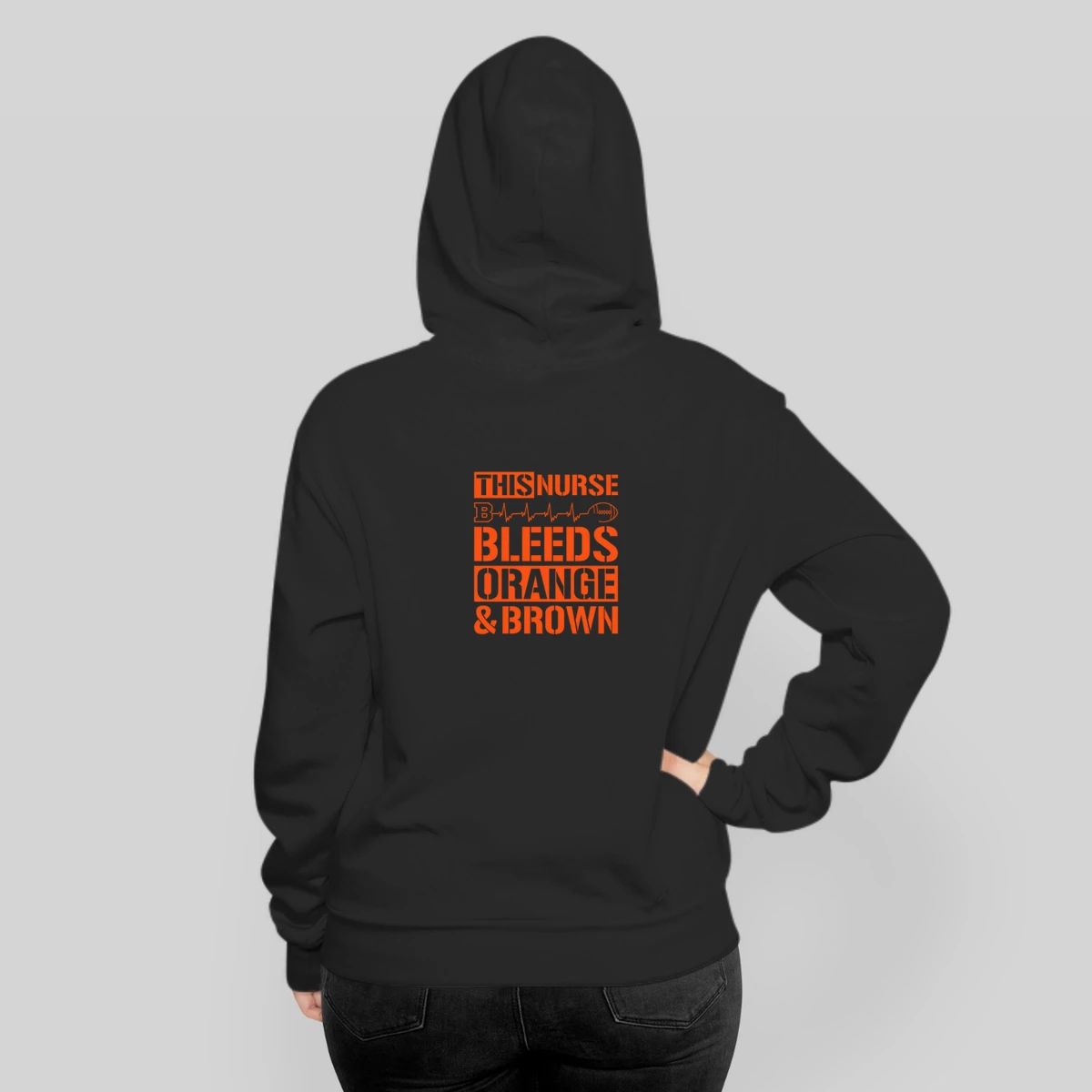 This Nurse Bleeds Orange And Brown Football Cleveland Browns Team Colors