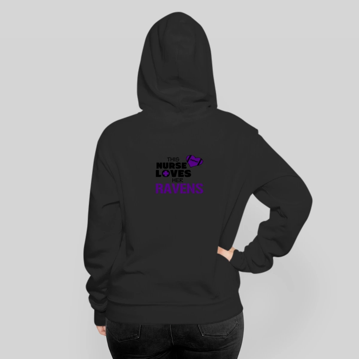 This Nurse Loves Her Ravens Football Baltimore Ravens Team Colors Ladies