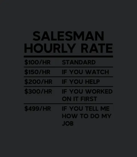 Salesman Hourly Rate