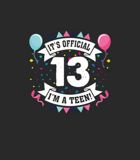 13th Birthday Teenager Girl Official Teen