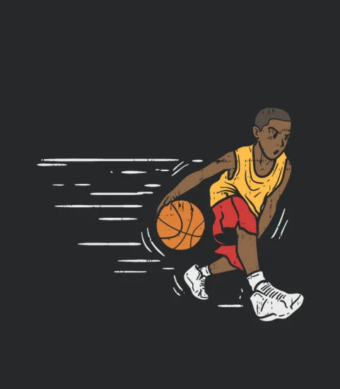 Black Basketball Kid Kids Basketballer Child