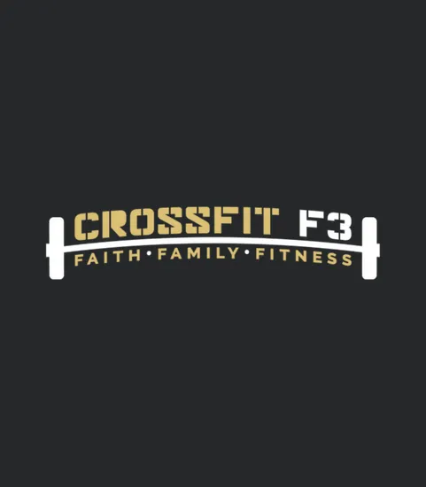 Crossfit F3 Logo Front Of Shirt Gold Wh
