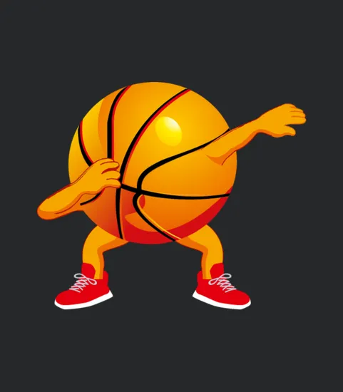 Dabbing Basketball Ball Graphic Kids Boys Dab Danc