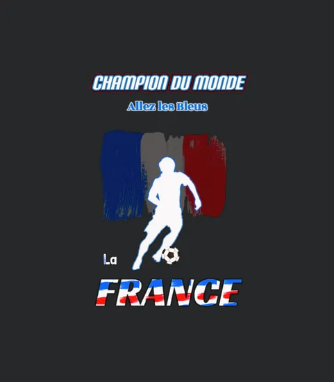 National Team France Soccer Fan Design