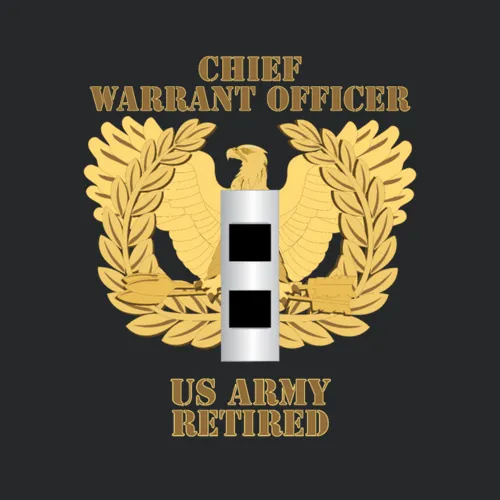 Army Emblem Warrant Officer Cw2 Retired