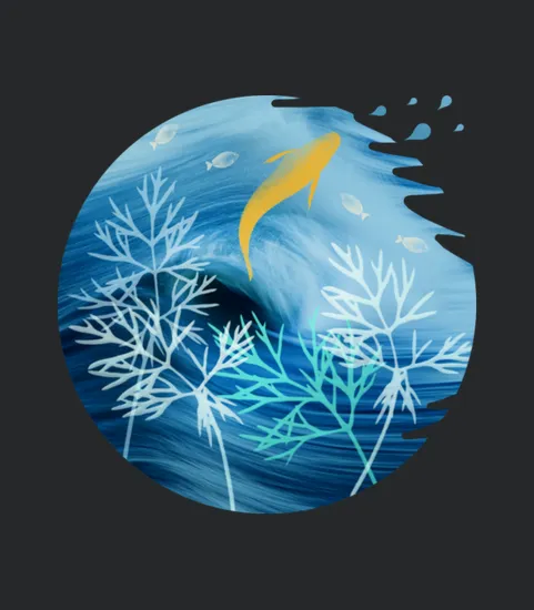 Sea Planet With Fish