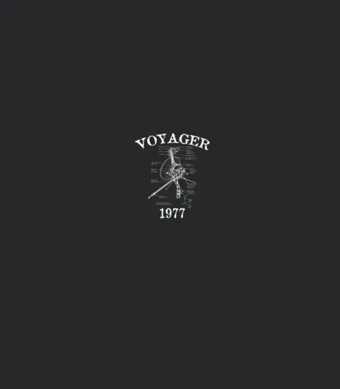 Nasa Voyager Space Probe Golden Record 1977 Mission Shirt