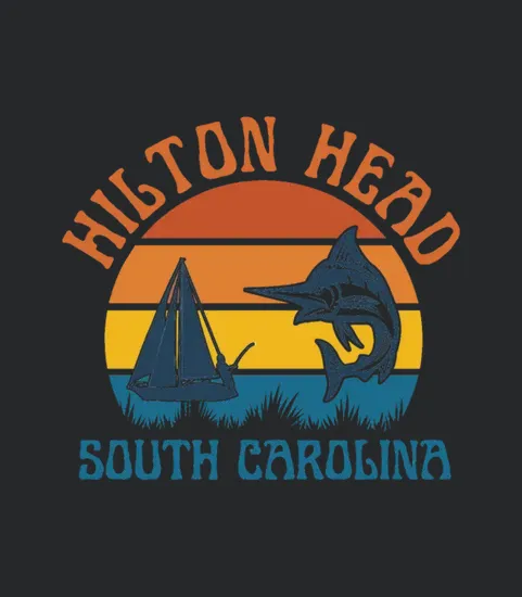 Hilton Head Island South Carolina Fishing Sailboat