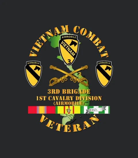 Army Vietnam Combat Cavalry Veteran W Support Brig