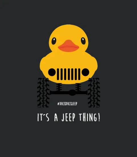 Cute Jeep Rubber Duck On Offroad Wheels Duckduck