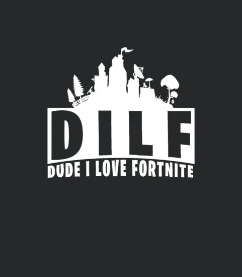 Funny Dilf Dude I Love Fortnite Shirt