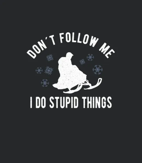 Snowmobiling Snowmobile Dont Follow Me