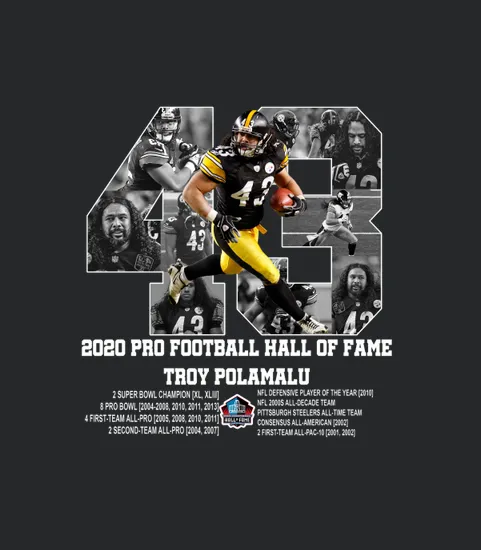 43 2020 Pro Football Hall Of Fame Troy Polamalu 43