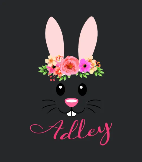 Adley Easter Bunny Girl Name Rabbit 2020