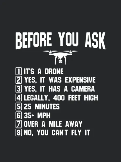 Before You Ask Gift For Drone Owners And Drone Pilot