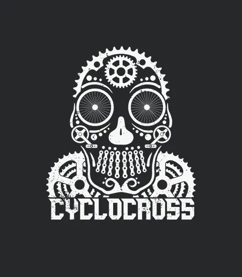 Cyclocross Bicycle Skull Dirt Bike Cyclist Sports Cycling