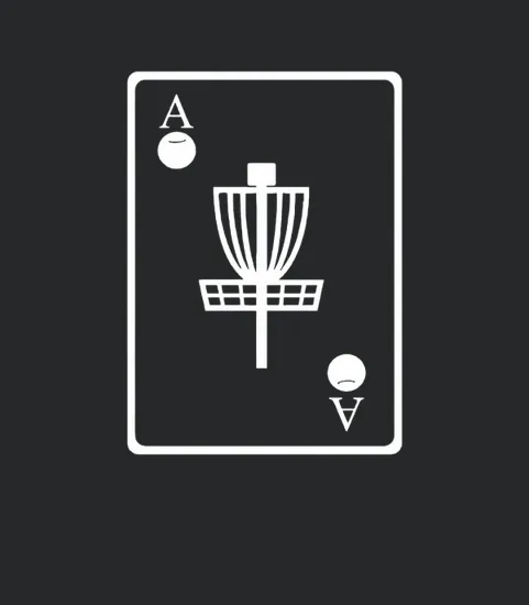 Disc Golf Ace Card Target Chains Frisbee Womens