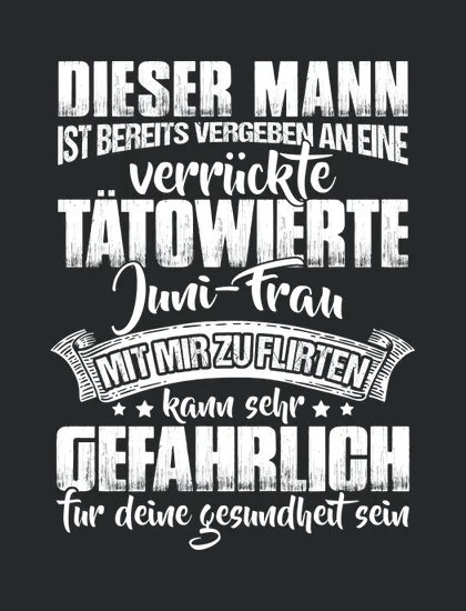 Diser Mann Ist Bereits Vergeben An Eine Verruckte Tatowierte Juni Frau