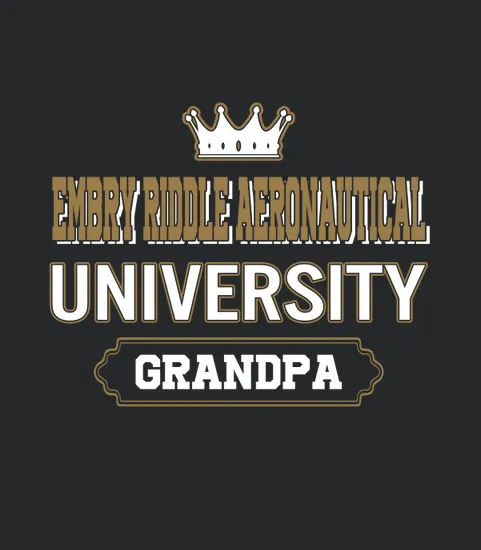 Embry Riddle Aeronautical University Grandpa Great Gift For Grandparents
