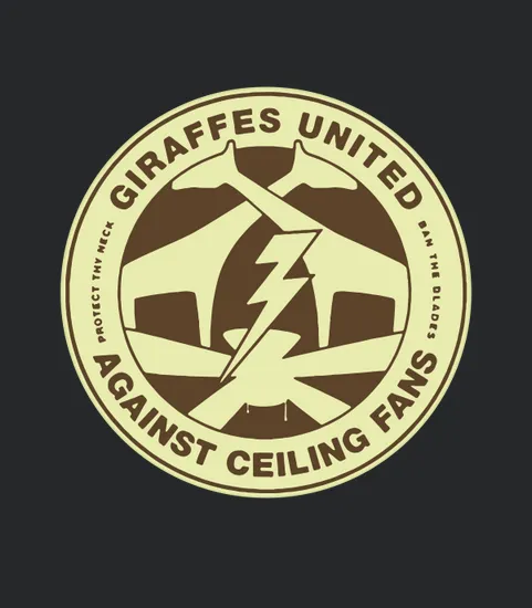 Giraffes United Against Ceiling Fans