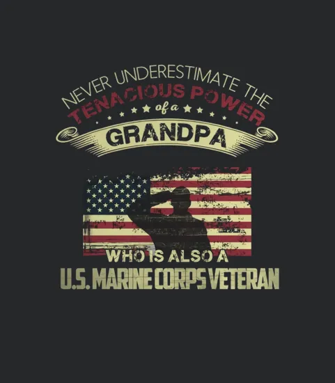 Grandpa Us Marine Corps Proud Veteran
