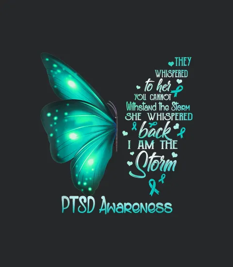 I Am The Storm Ptsd Awareness Butterfly