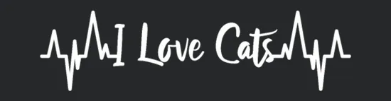 I Love Cats Heartbeat