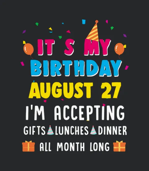 It Is My Birthday Personalized Custom Design Template