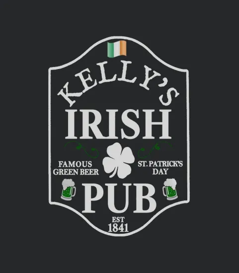 Kellys Irish Pub St Patricks Day Personalized