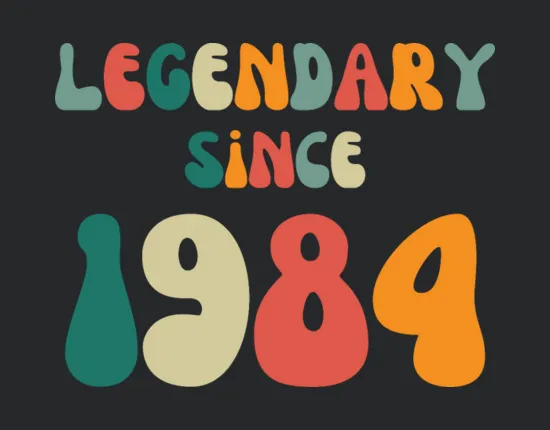 Legendary Since 1984 Birthday Gifts