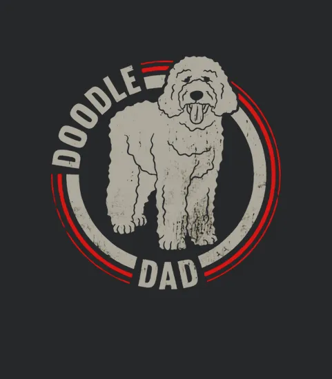 Mens Doodle Dad Mens Goldendoodle Vintage Black Men B0743bl45j 1